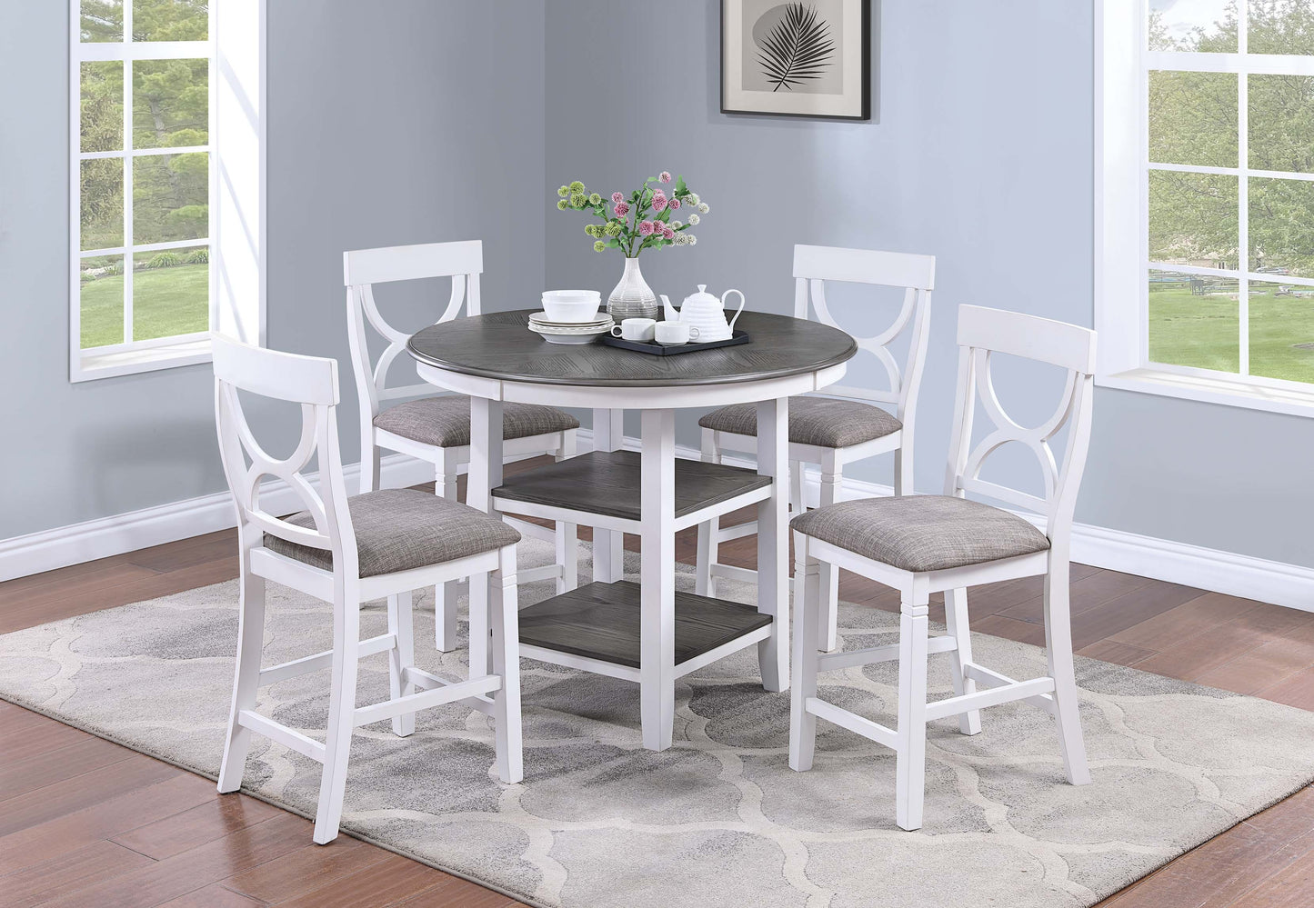 F2626- 5-Pcs Counter Height Dining Set