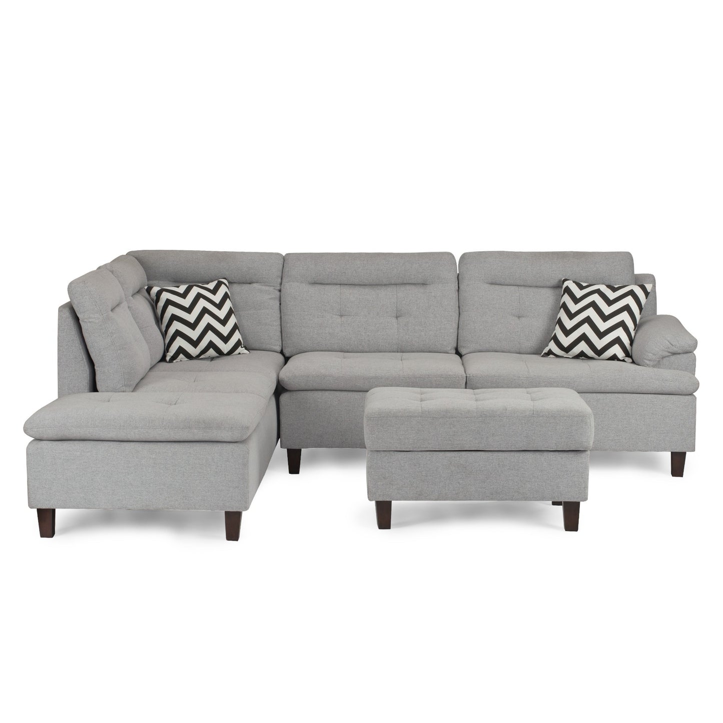 F6590 3-Piece Sectional Set W/ Ottoman