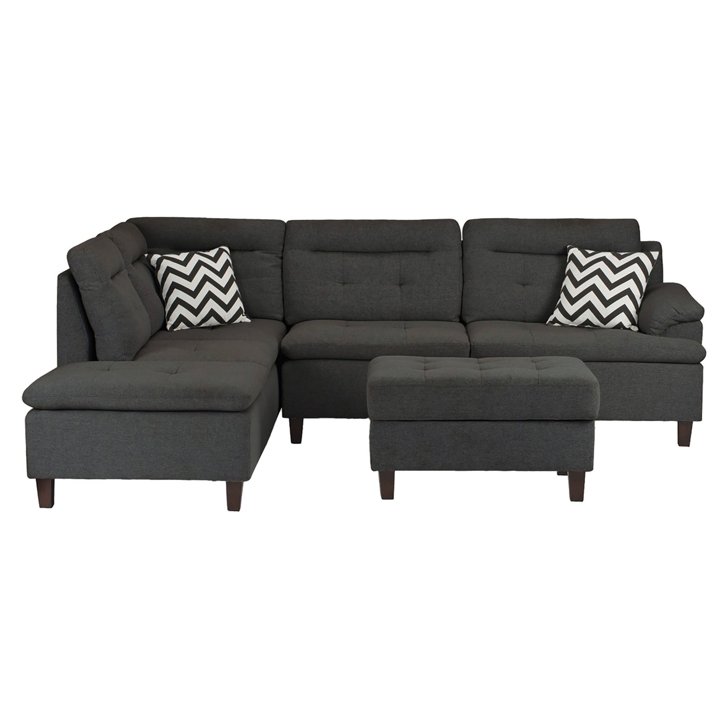 F6590 3-Piece Sectional Set W/ Ottoman