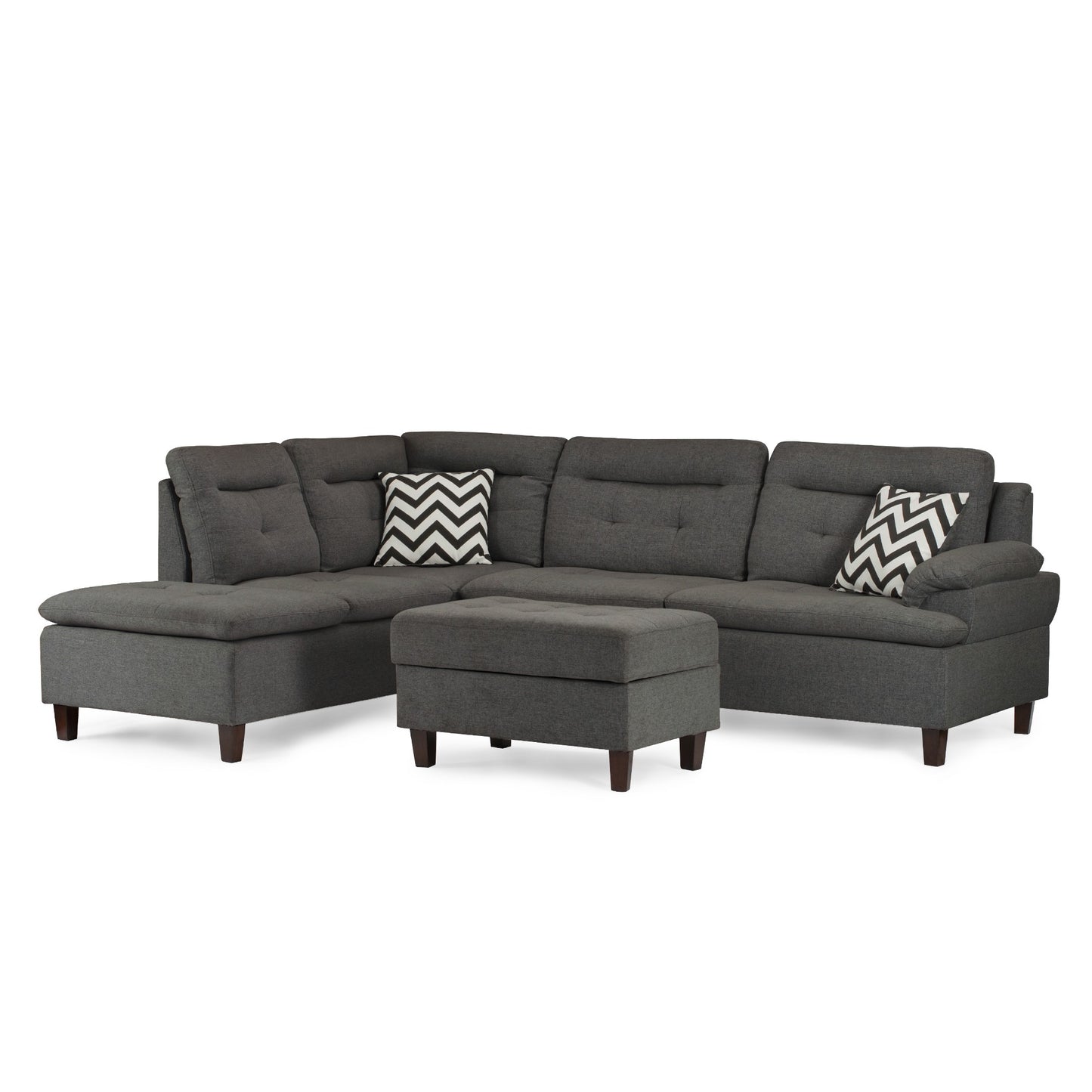 F6590 3-Piece Sectional Set W/ Ottoman