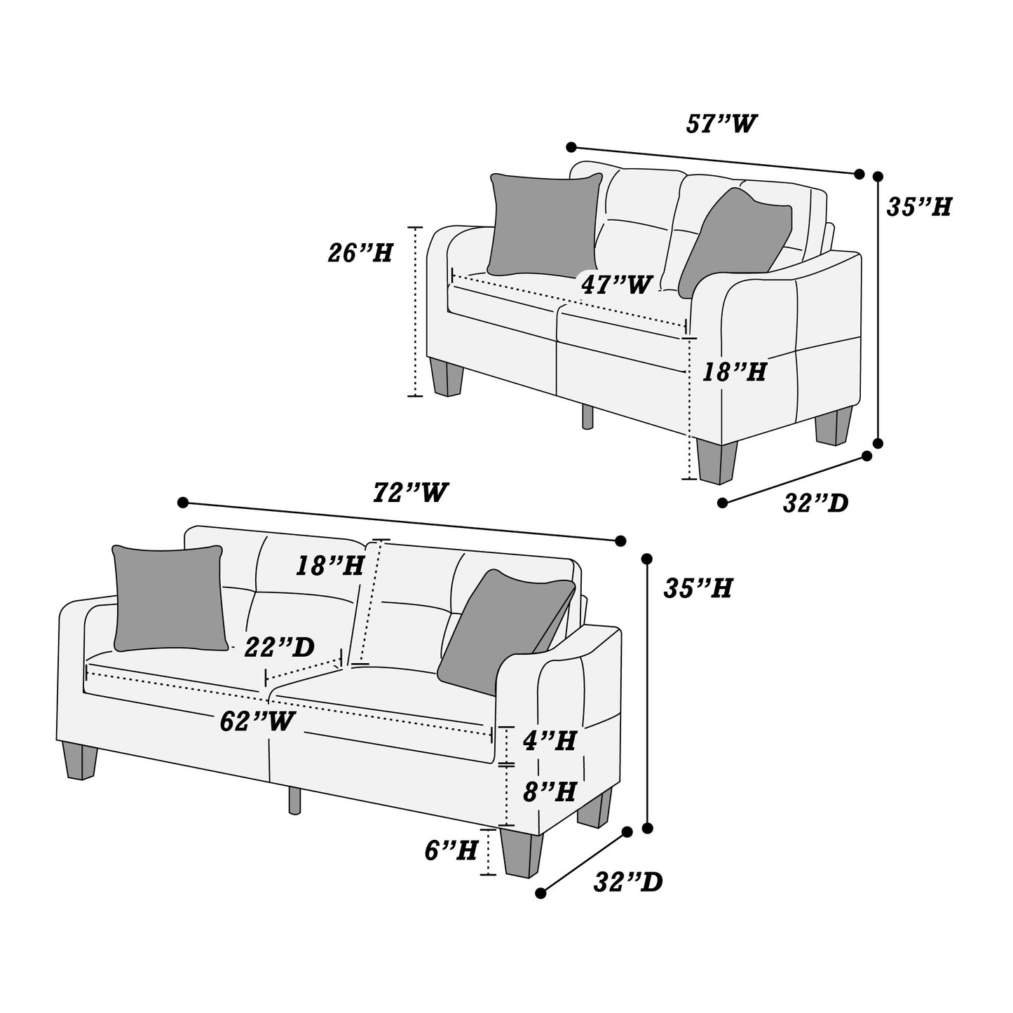 F6922 - 2-Piece Sofa Set