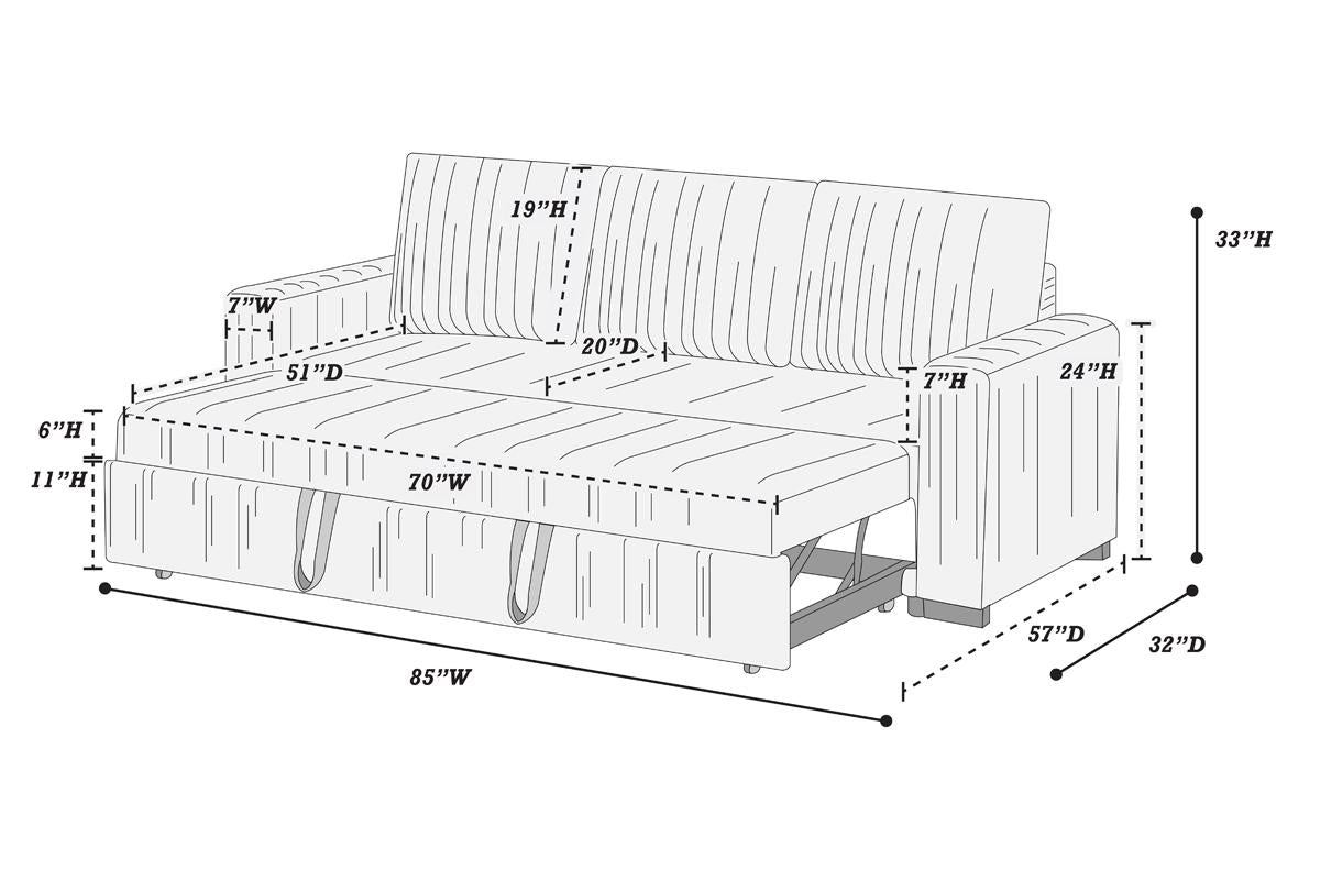 F8525 - Convertible Sofa