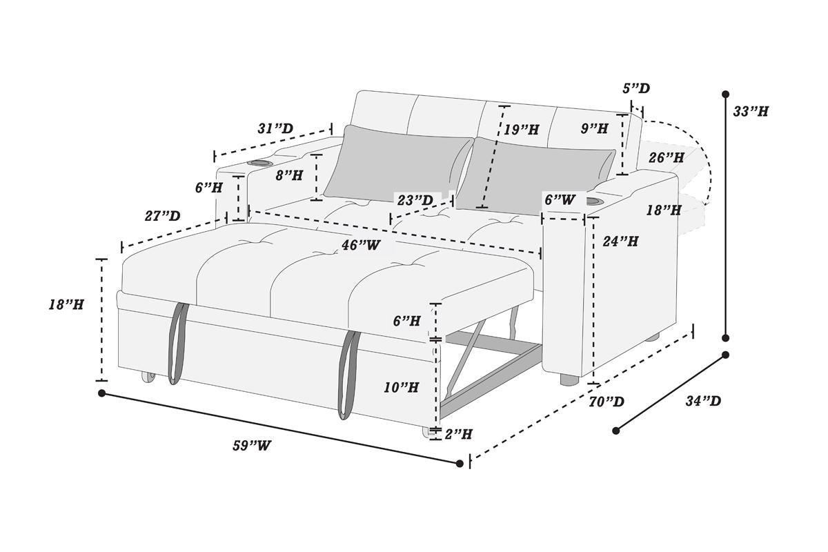 F8534 - Convertible Sofa