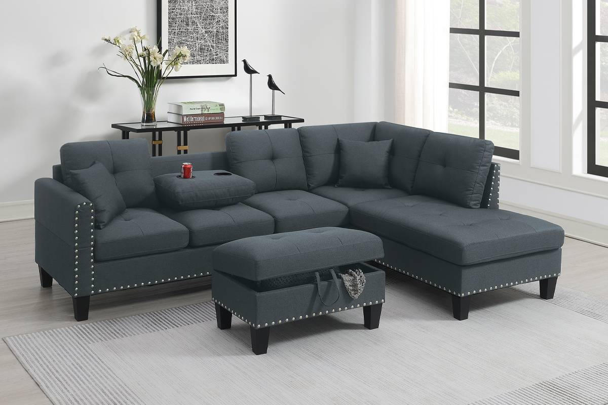 F8886 3-Pcs Sectional Set
