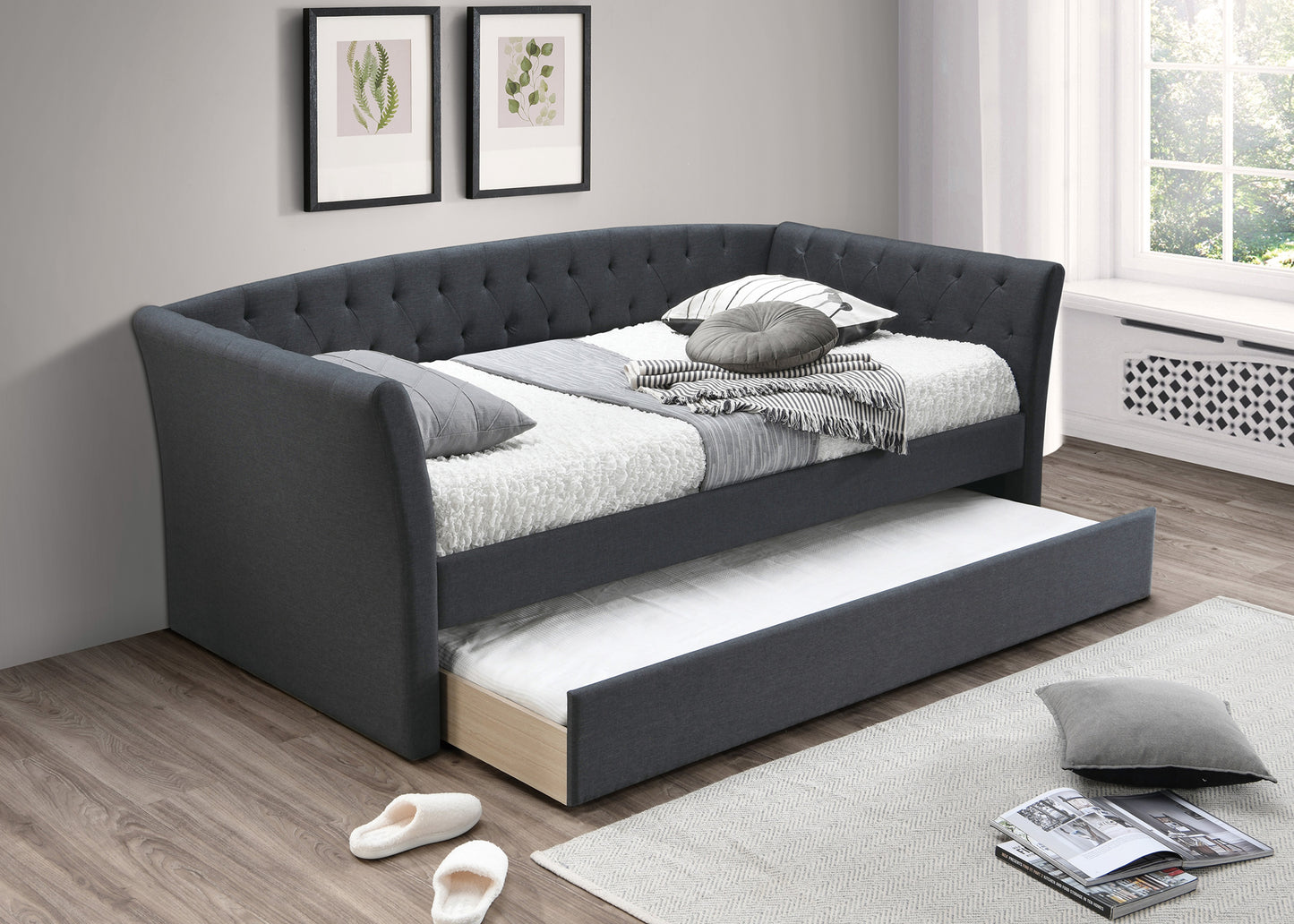 F9451 - Day Bed w/ Slats + Trundle