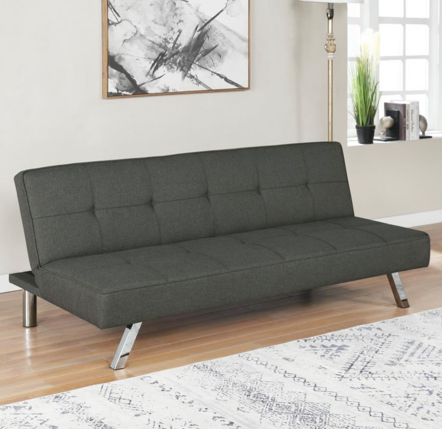 360283 - Convertible Sofa Bed Grey