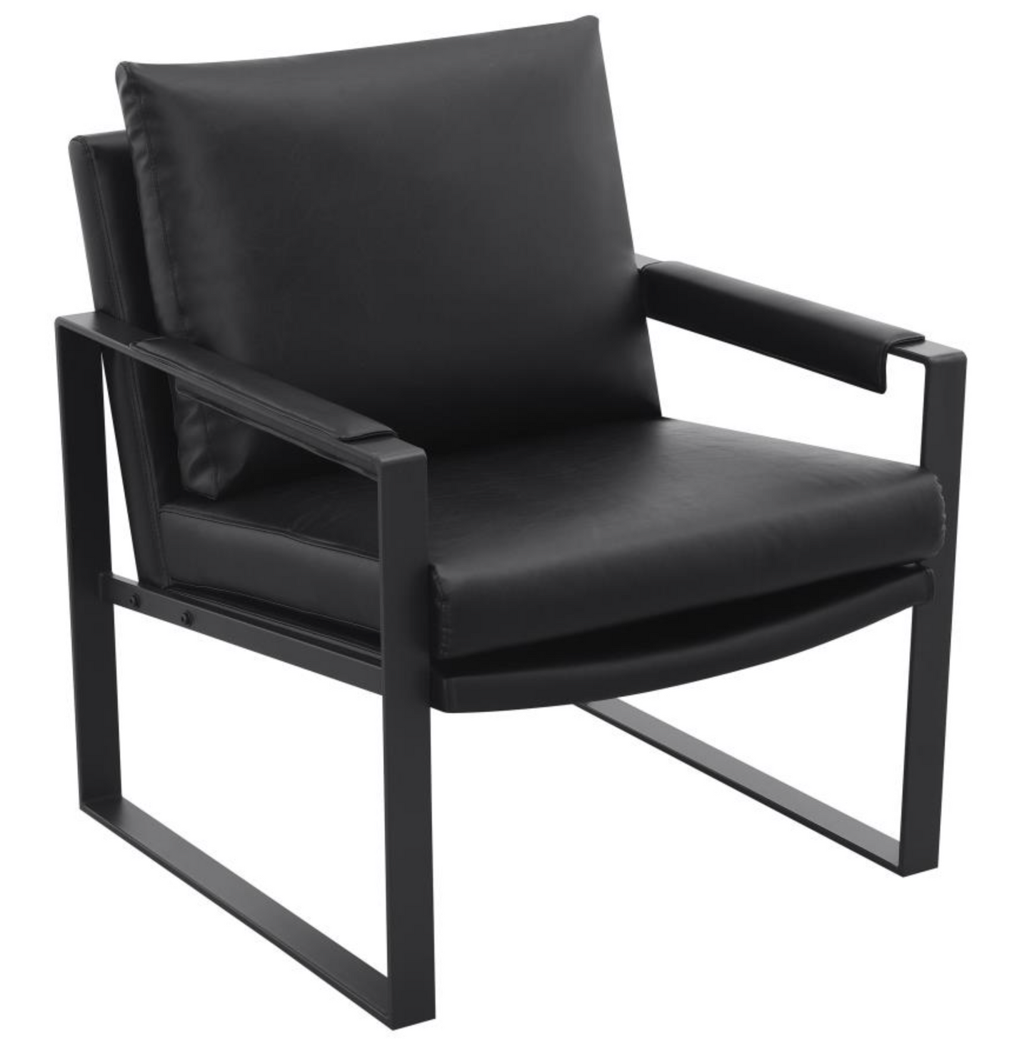 903021 -Rosalind Upholstered Track Arm Accent Chair Black
