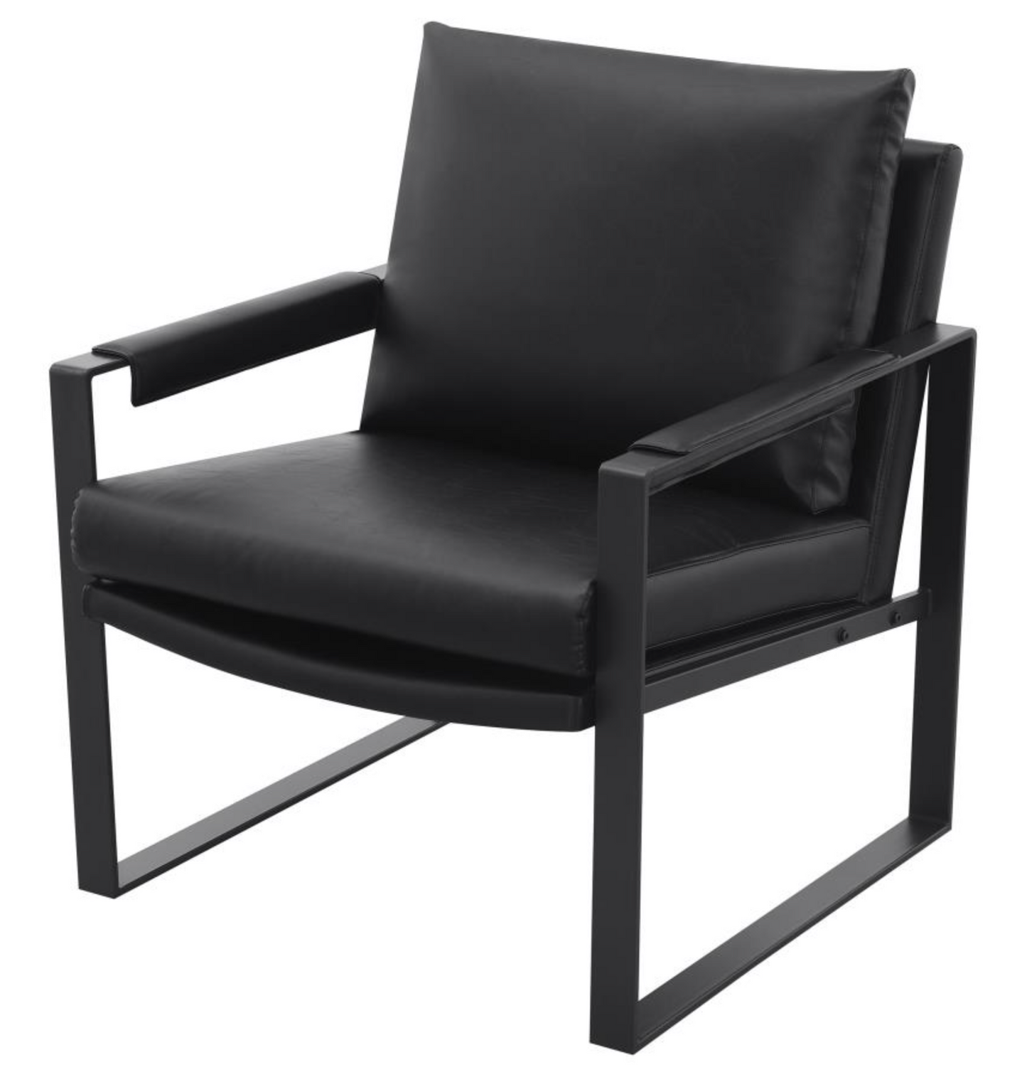 903021 -Rosalind Upholstered Track Arm Accent Chair Black