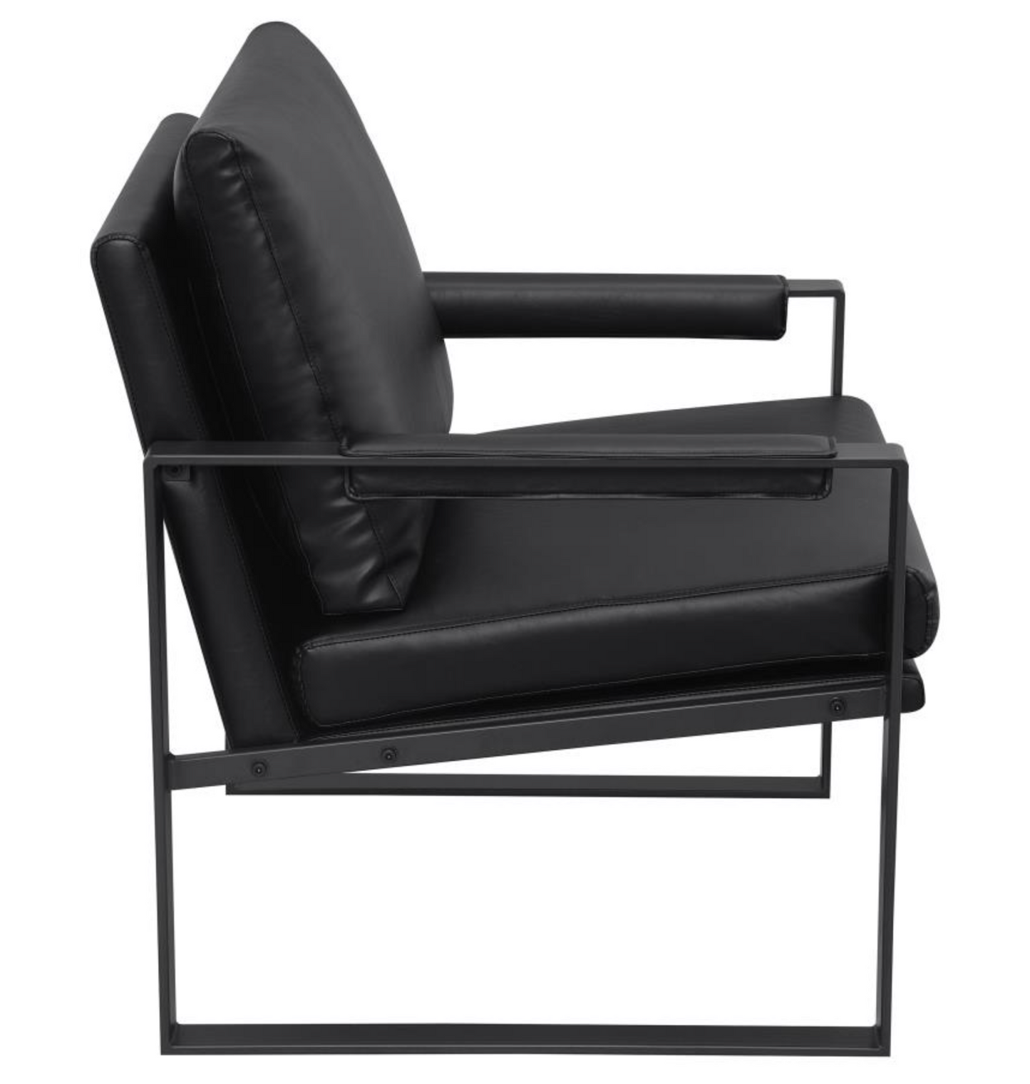 903021 -Rosalind Upholstered Track Arm Accent Chair Black