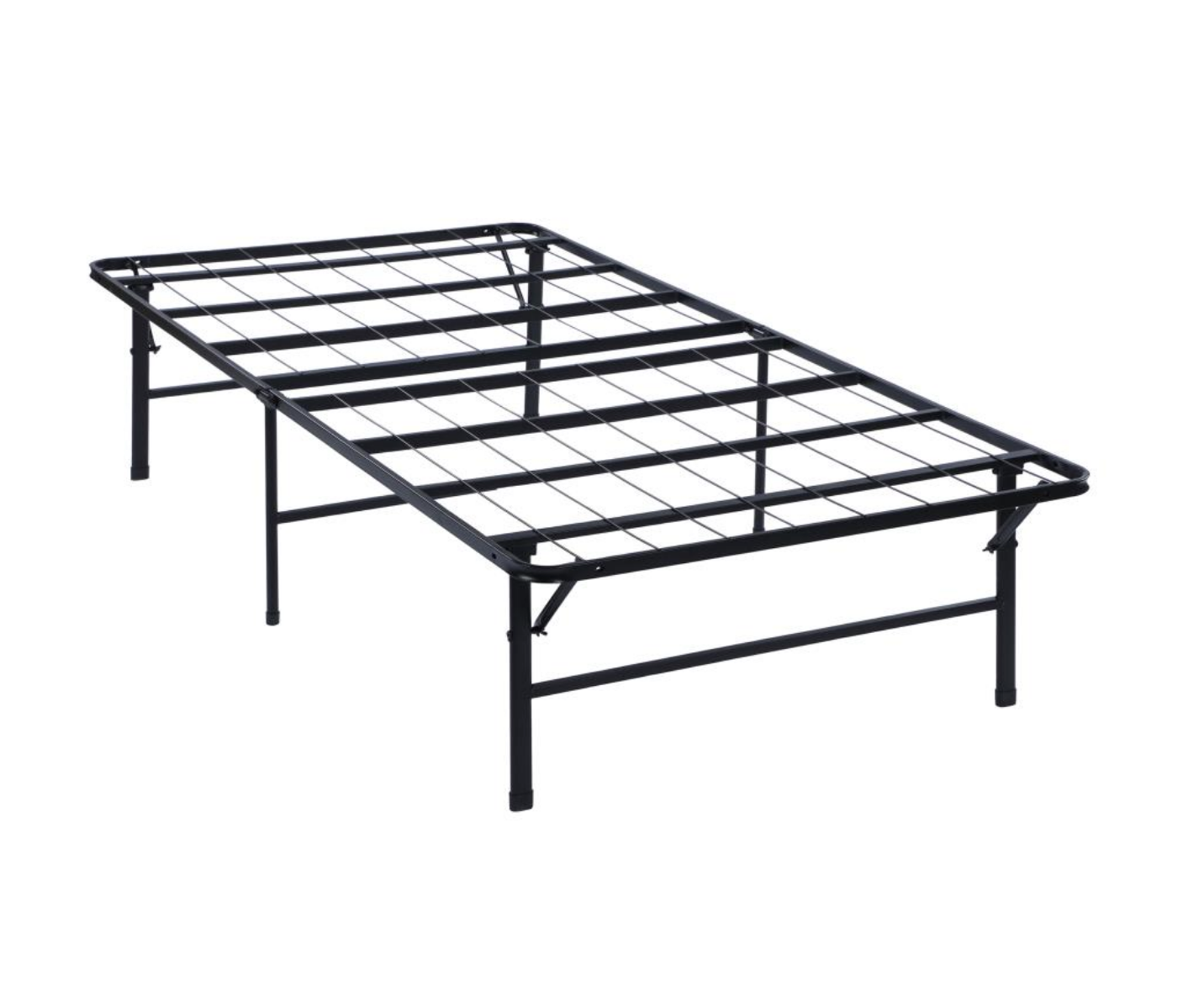 Mabel Metal Full Mattress Support Platform Bed Black