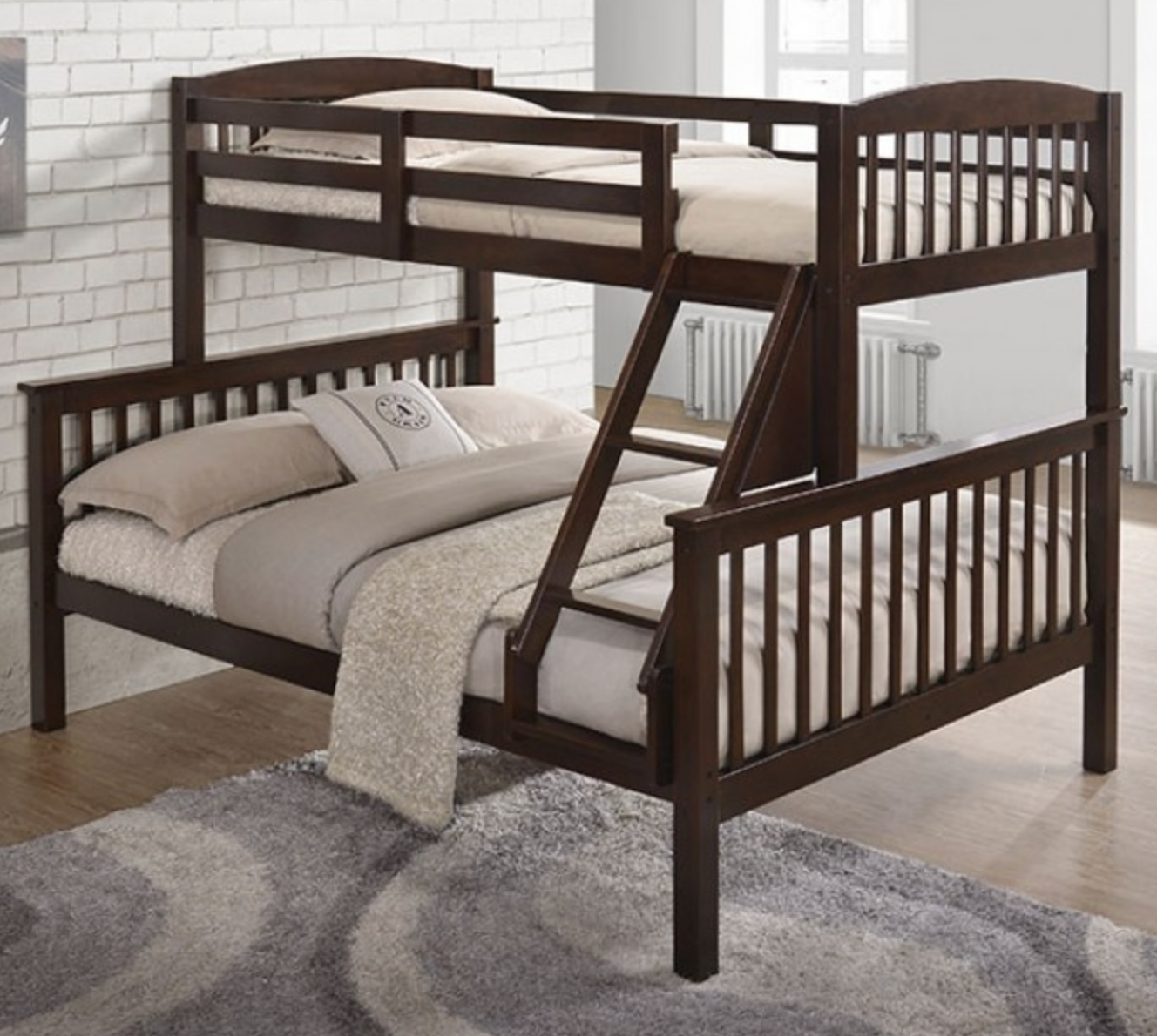 BROOKINGS TWIN/FULL BUNK BED | NX-BK001DB-BED