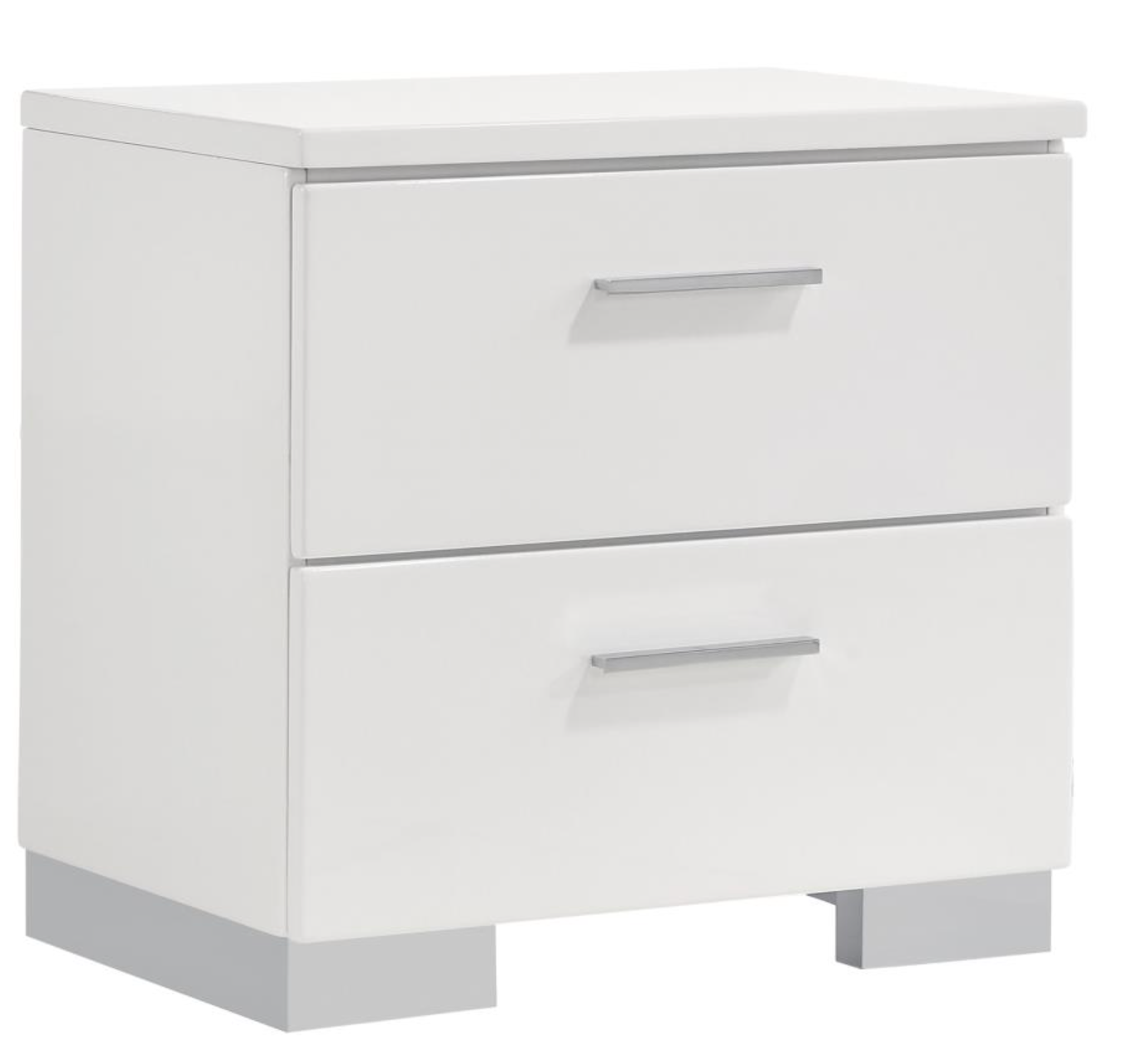 Felicity 4-piece Bedroom Set White High Gloss