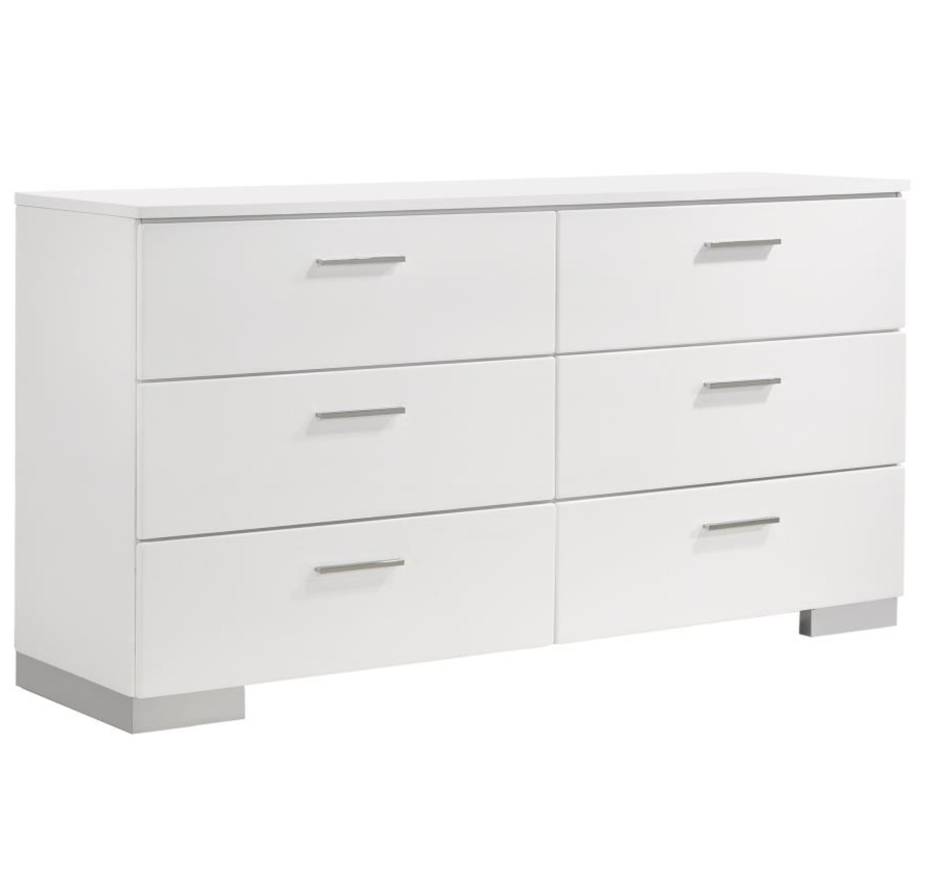 Felicity 4-piece Bedroom Set White High Gloss
