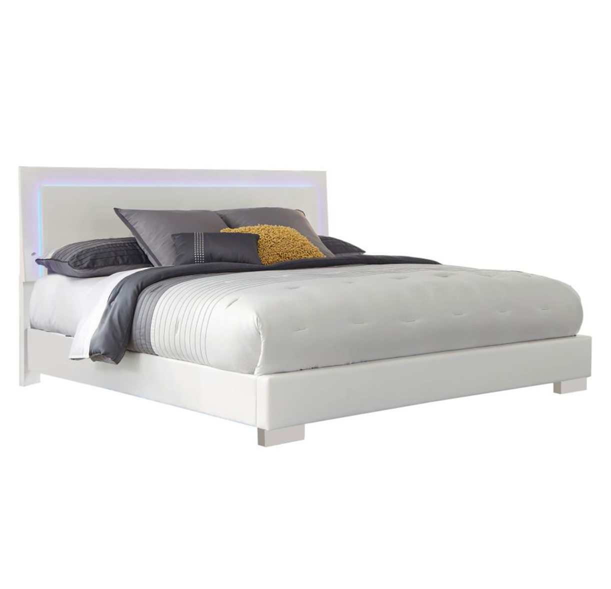 Felicity 4-piece Bedroom Set White High Gloss