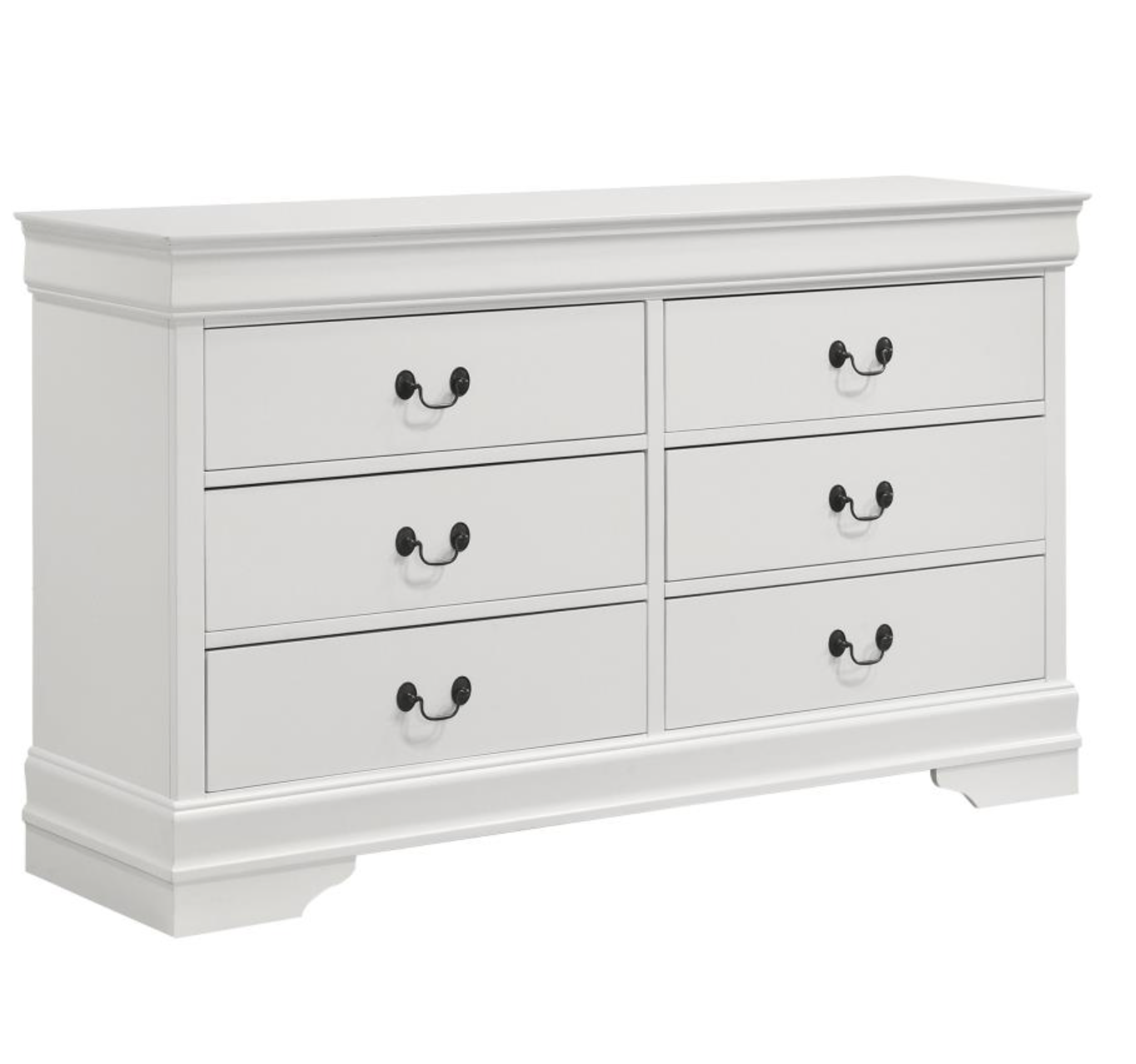 202441-S4 -Louis Philippe -piece Bedroom Set White