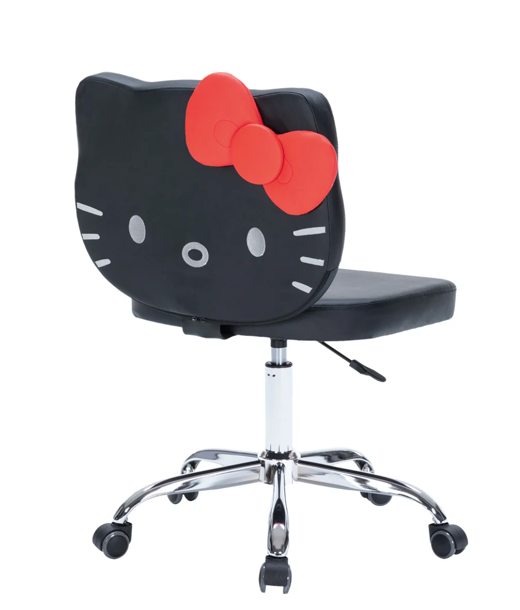 Hello Kitty® Faux Leather Swivel Vanity Chair