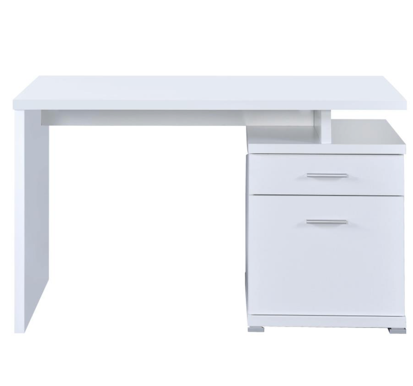 800110-Irving 47-inch 2-drawer Office Computer Desk White