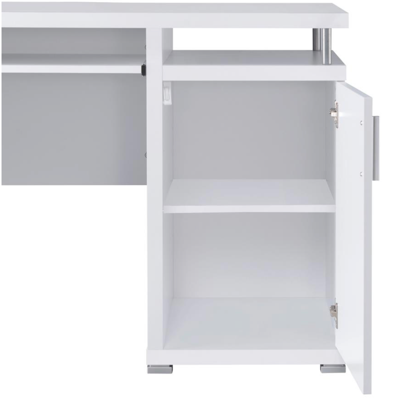 800108 -Tracy 55-inch 2-drawer Office Computer Desk White