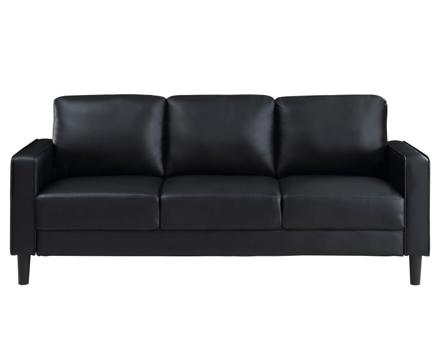 508361 -Ruth Upholstered Track Arm Sofa Black