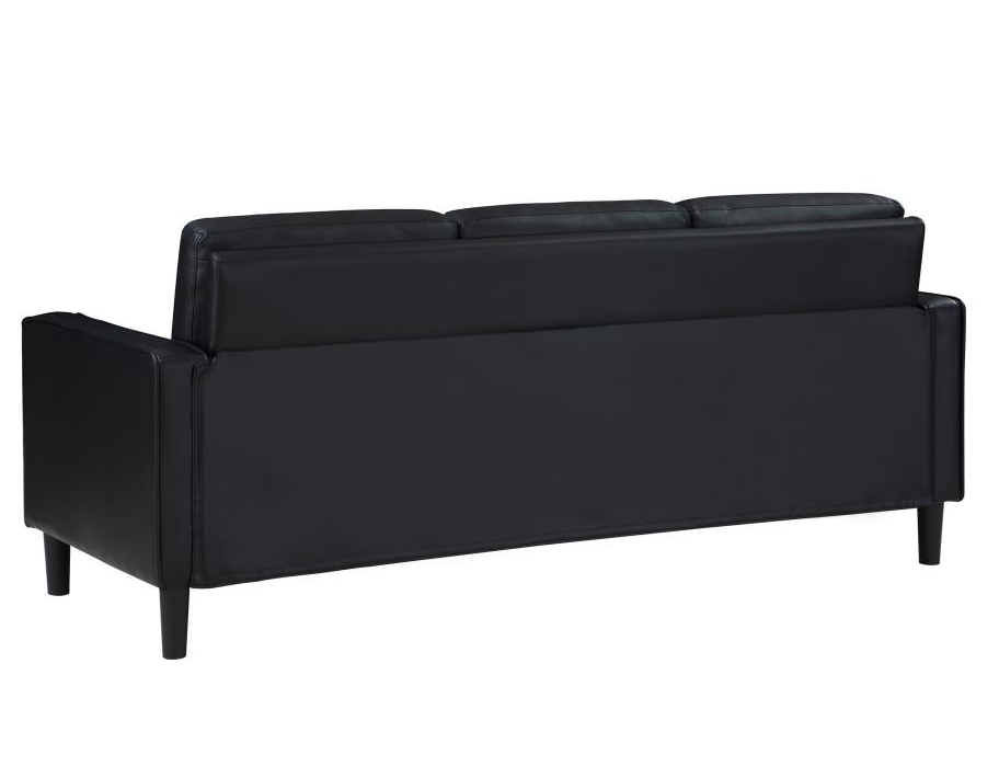 508361 -Ruth Upholstered Track Arm Sofa Black