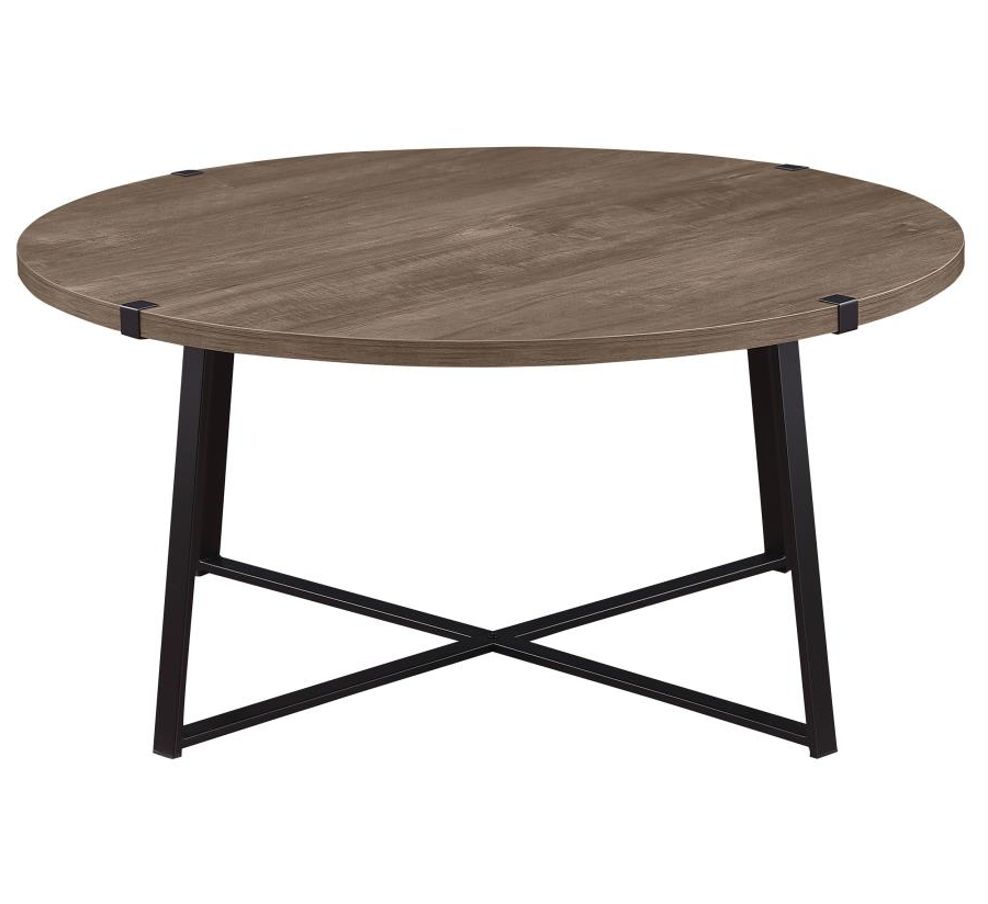 710298-Marcus Round Engineered Wood Coffee Table Light Brown