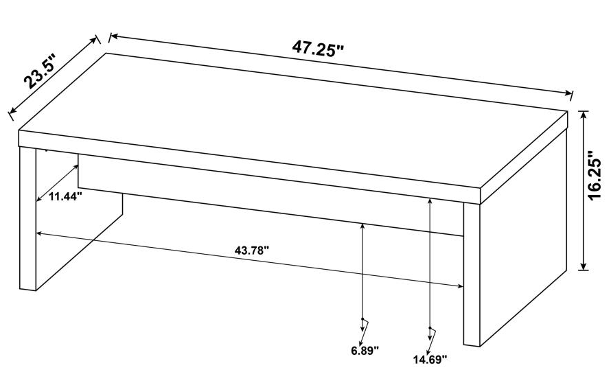 704128- Lynette Rectangular Engineered Wood Coffee Table Mango