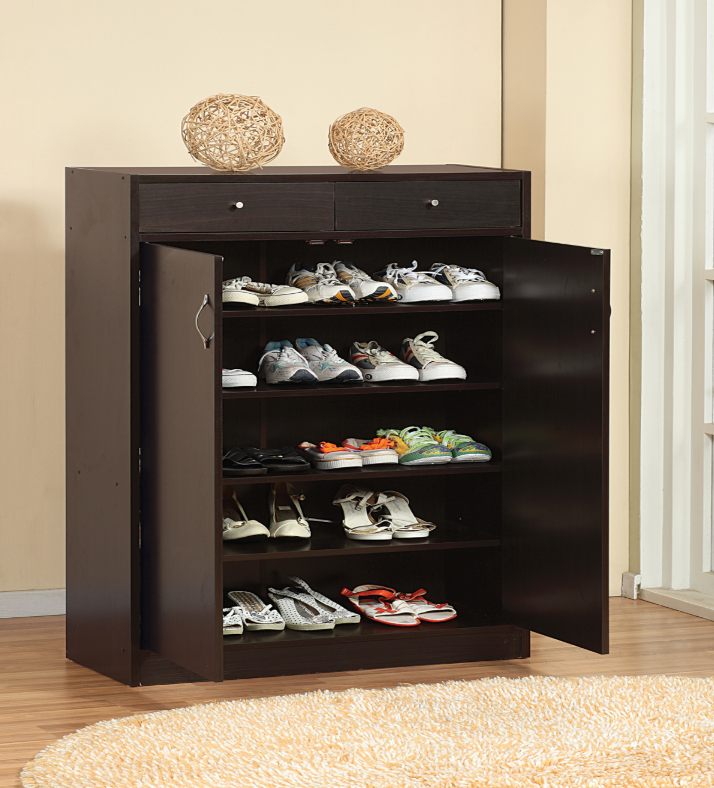 106138- SHOE CABINET - RED COCOA