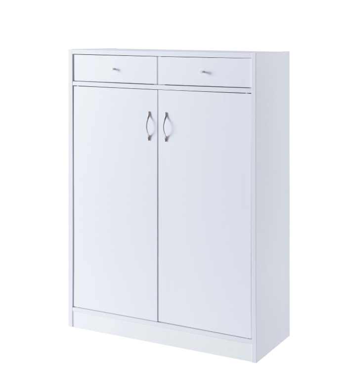 192619-SHOE/STORAGE CABINET - WHITE