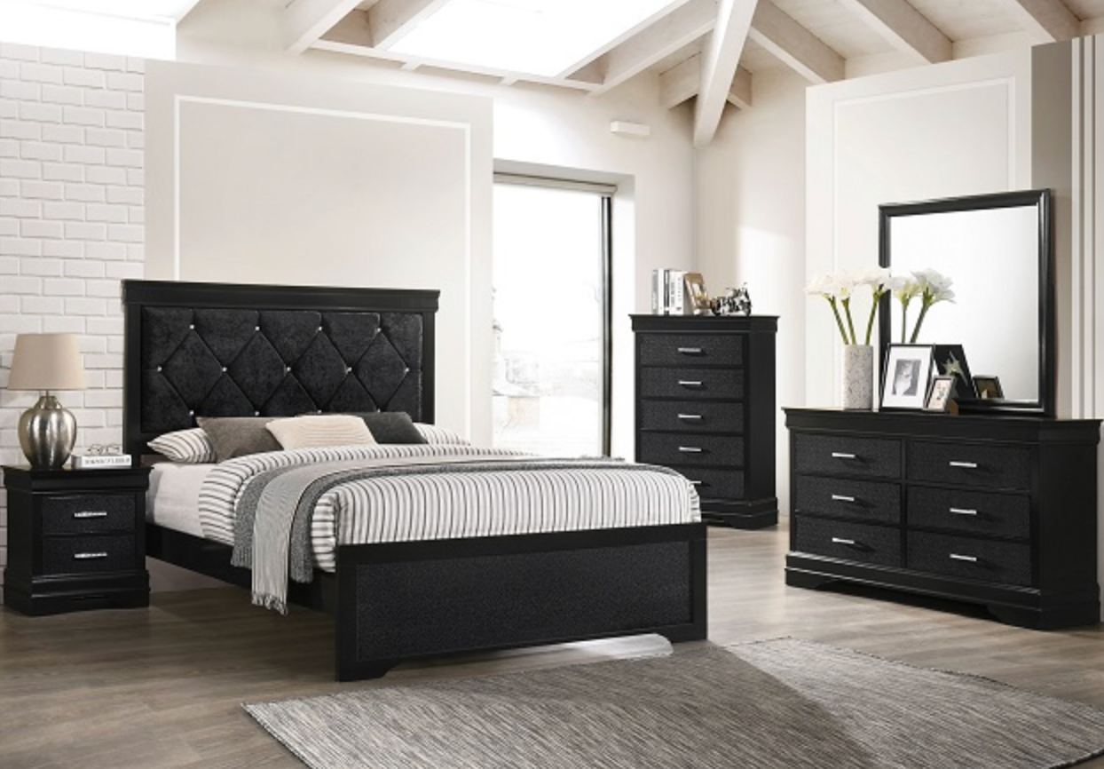 SETB6918 AMALIA BLACK 4PC