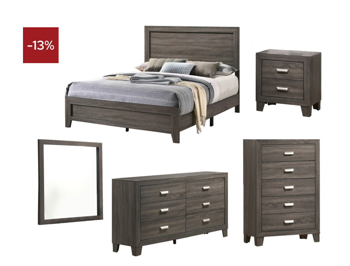 Anastasia Bedroom Q 4PC
