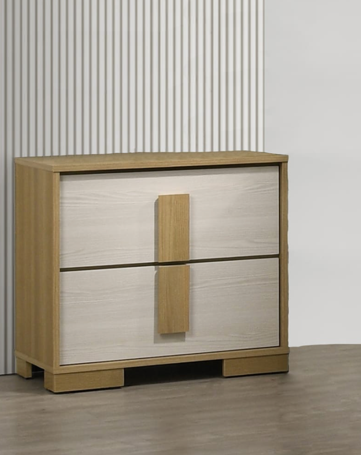 B780: White LED Headboard Bedroom Set 4PC