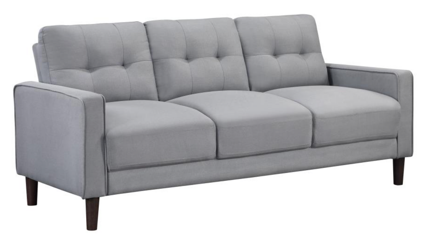 506781-Bowen Upholstered Track Arm Tufted Sofa Grey