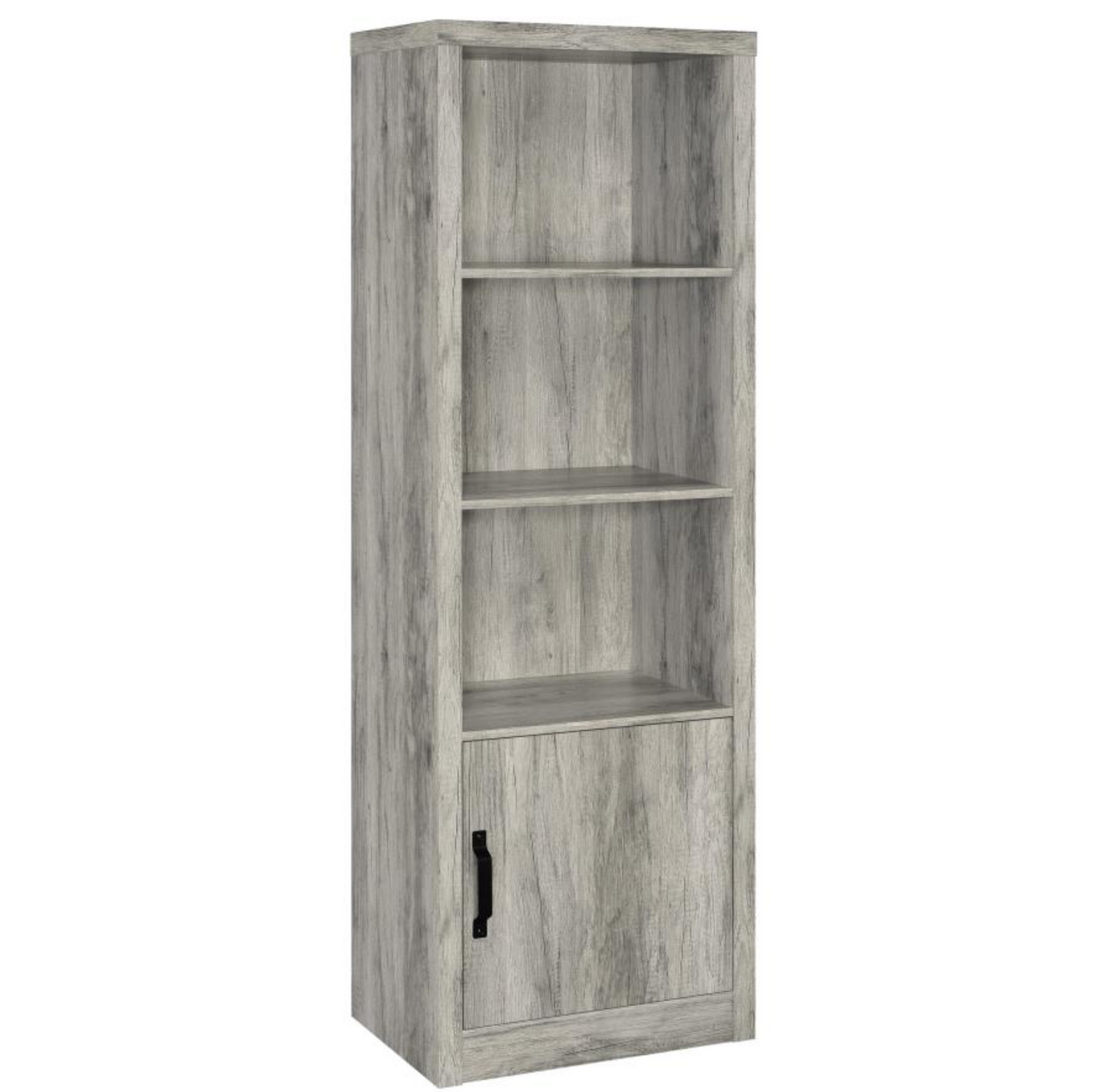701024-SET -Burke 3-piece 59-inch TV Entertainment Center Grey Driftwood