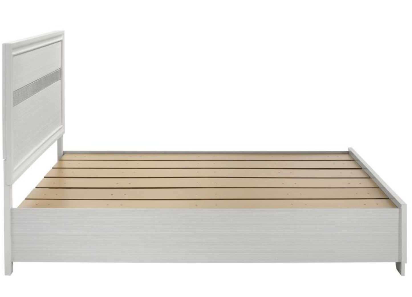 205111KE -Miranda Panel Bed White
