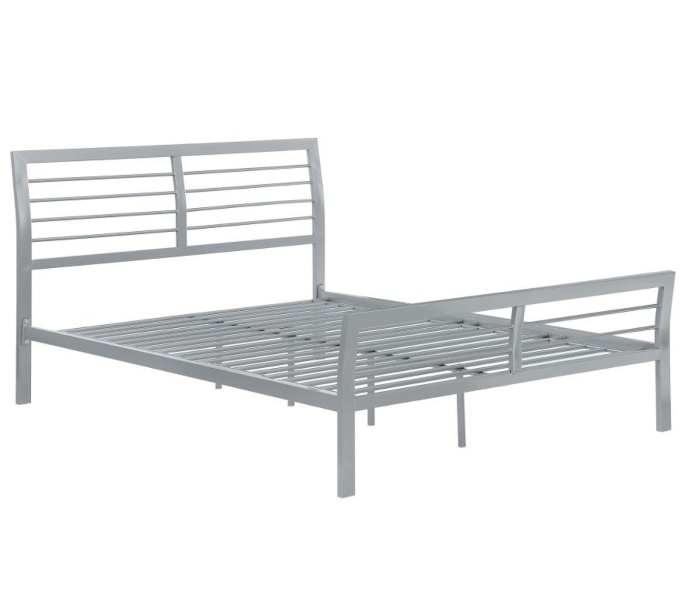 300201T- Cooper Metal Twin Open Frame Bed Silver