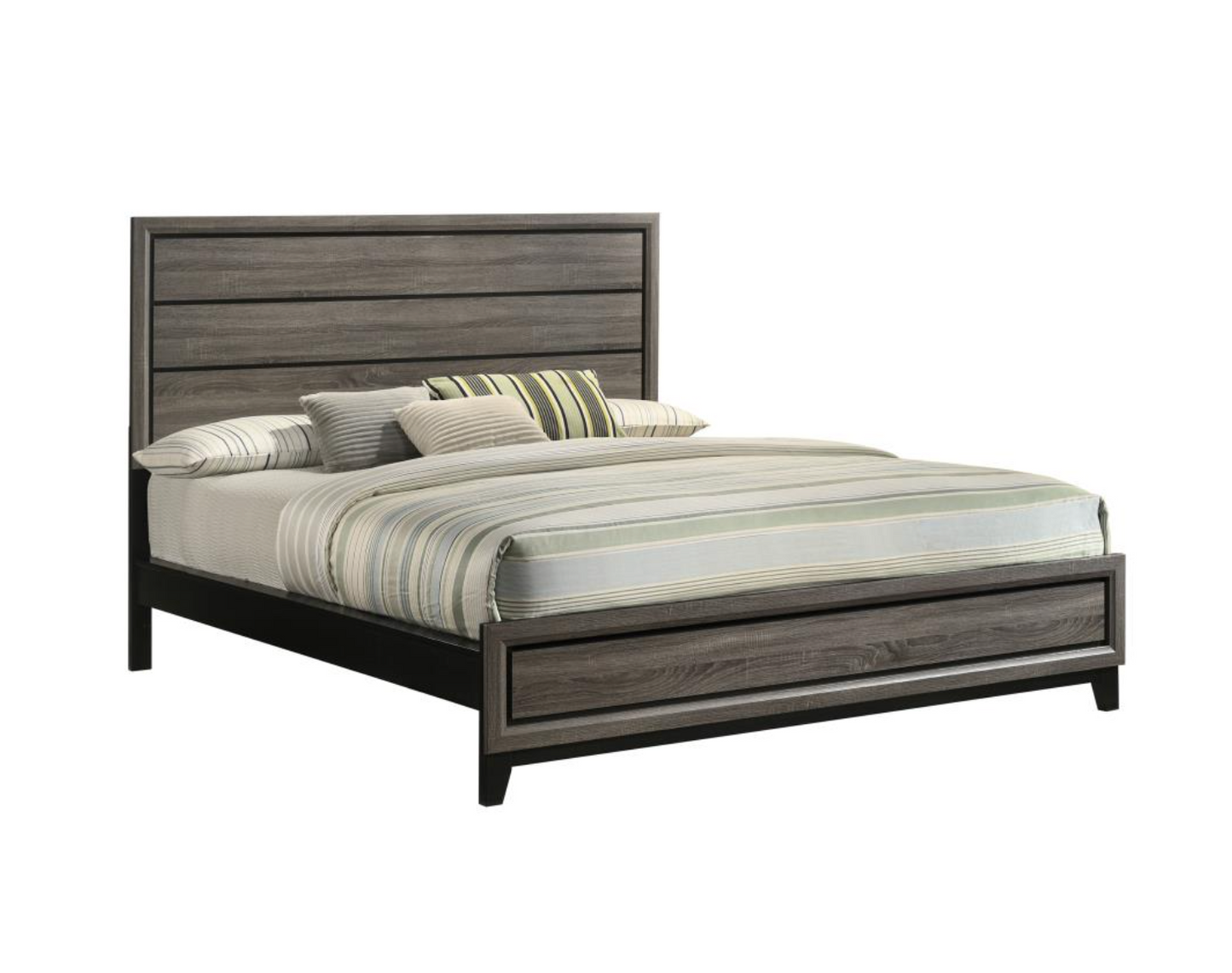 212421T -Watson Wood Panel Bed Grey Oak