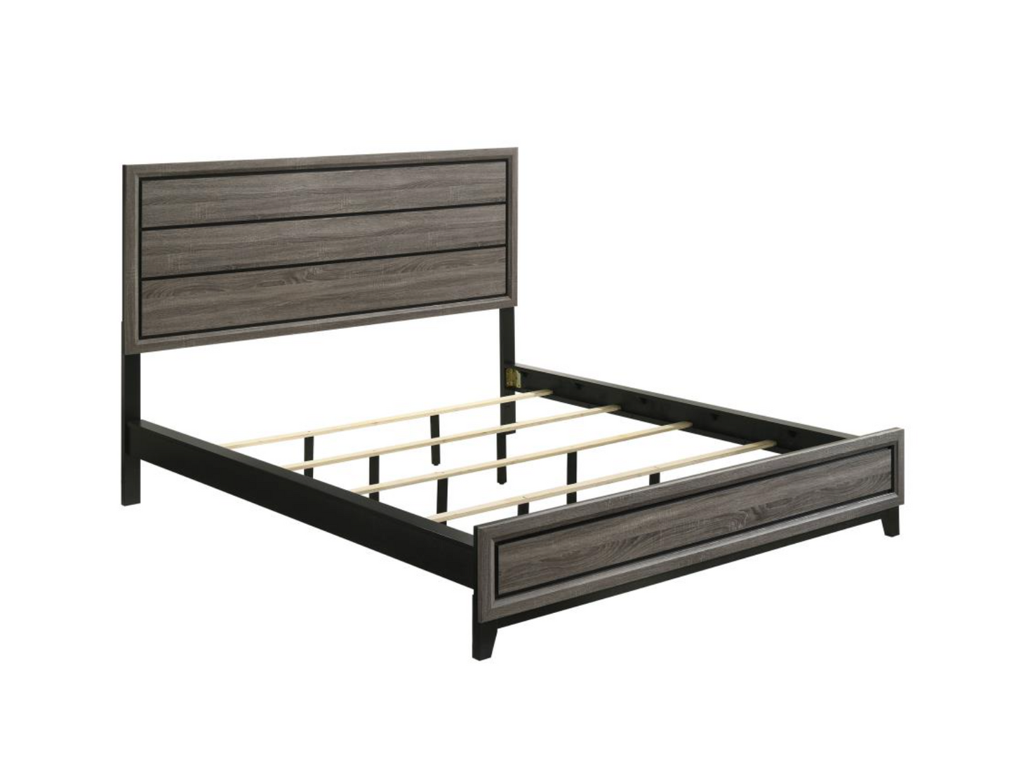 212421T -Watson Wood Panel Bed Grey Oak