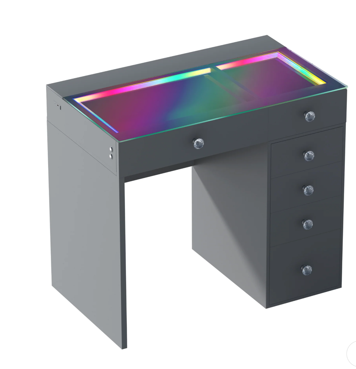 VANITII Diana Vanity Desk- 6 Storage Drawers