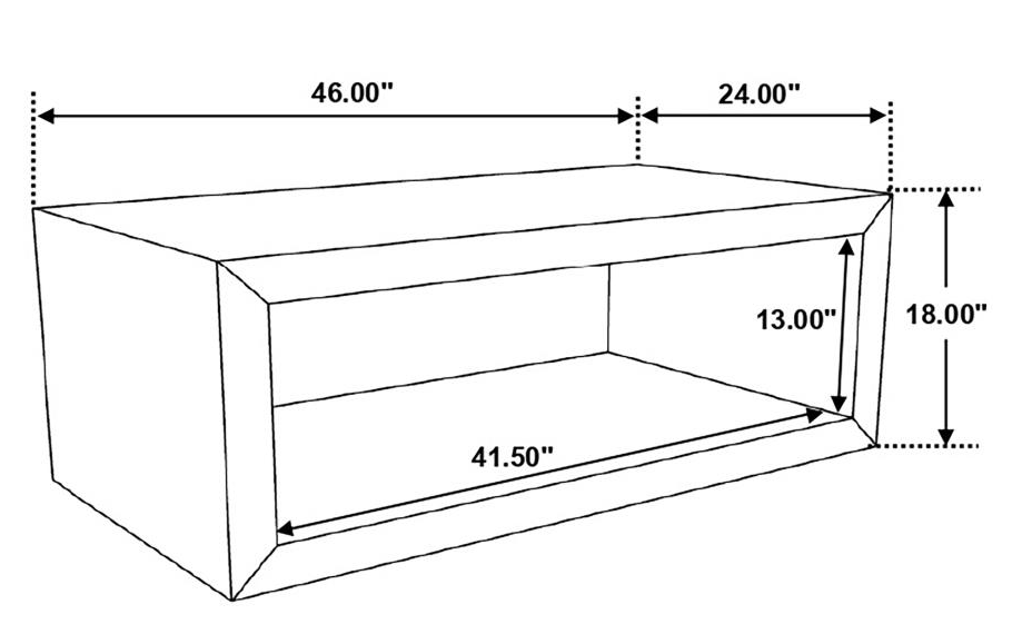 704838 -Benton Rectangular Solid Wood Coffee Table Natural
