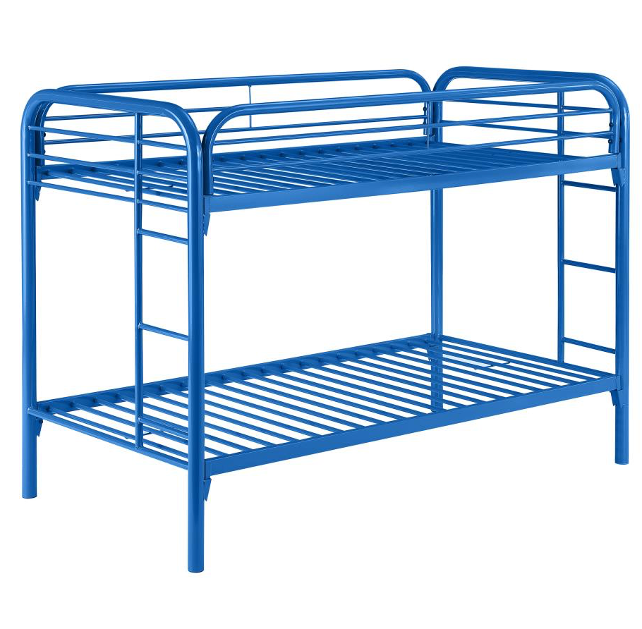 2256W -Morgan Metal Twin Over Twin Bunk Bed White