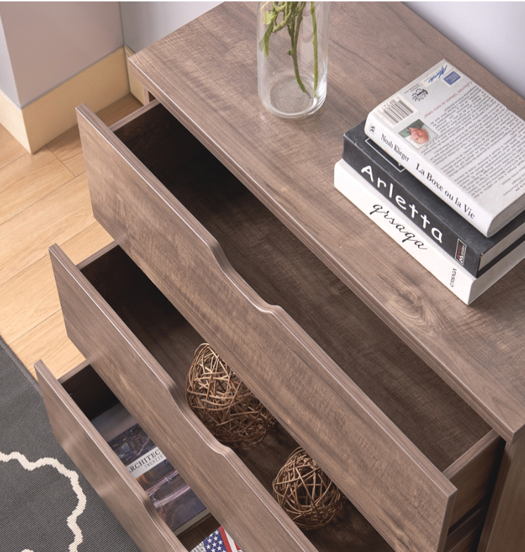 K16071- 5 DRAWERS CHEST - HAZELNUT