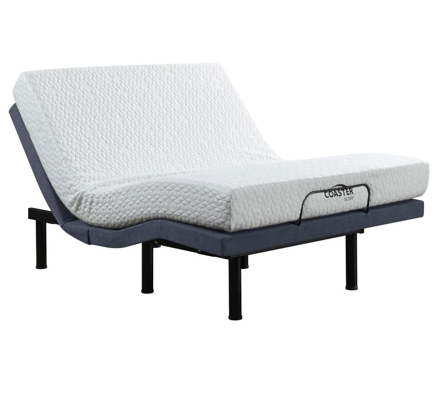 350131F -Clara Full Adjustable Bed Base Grey and Black