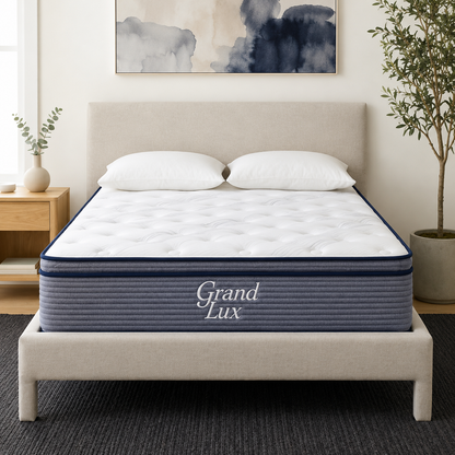 GrandLux 14in FL Knit White Blue