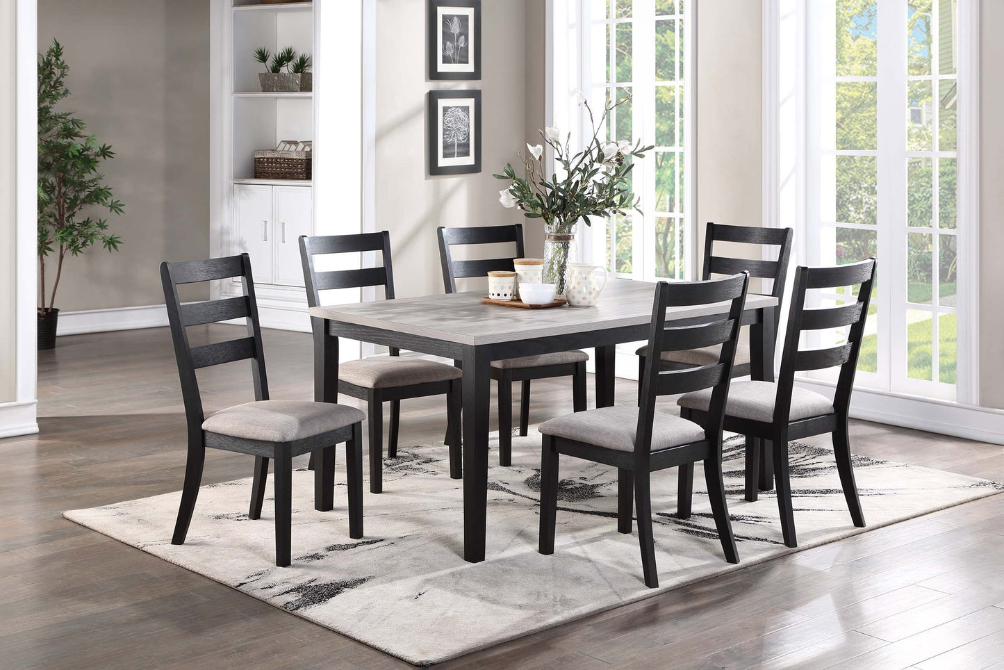 F2627- 7-Pcs Dining Set