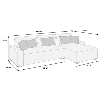 2-Piece Sectional Set XL