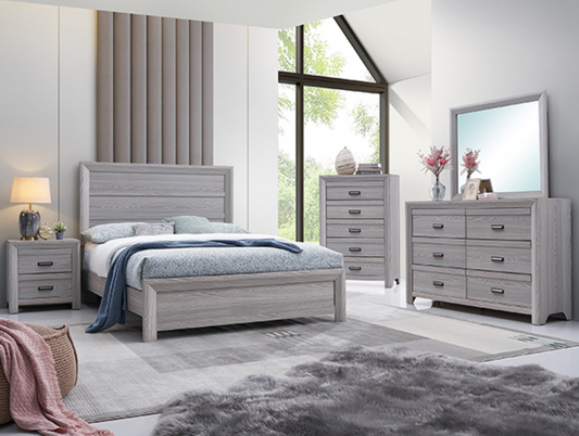 DELAIDE DRIFT WOOD BEDROOM 4PCS QUEEN