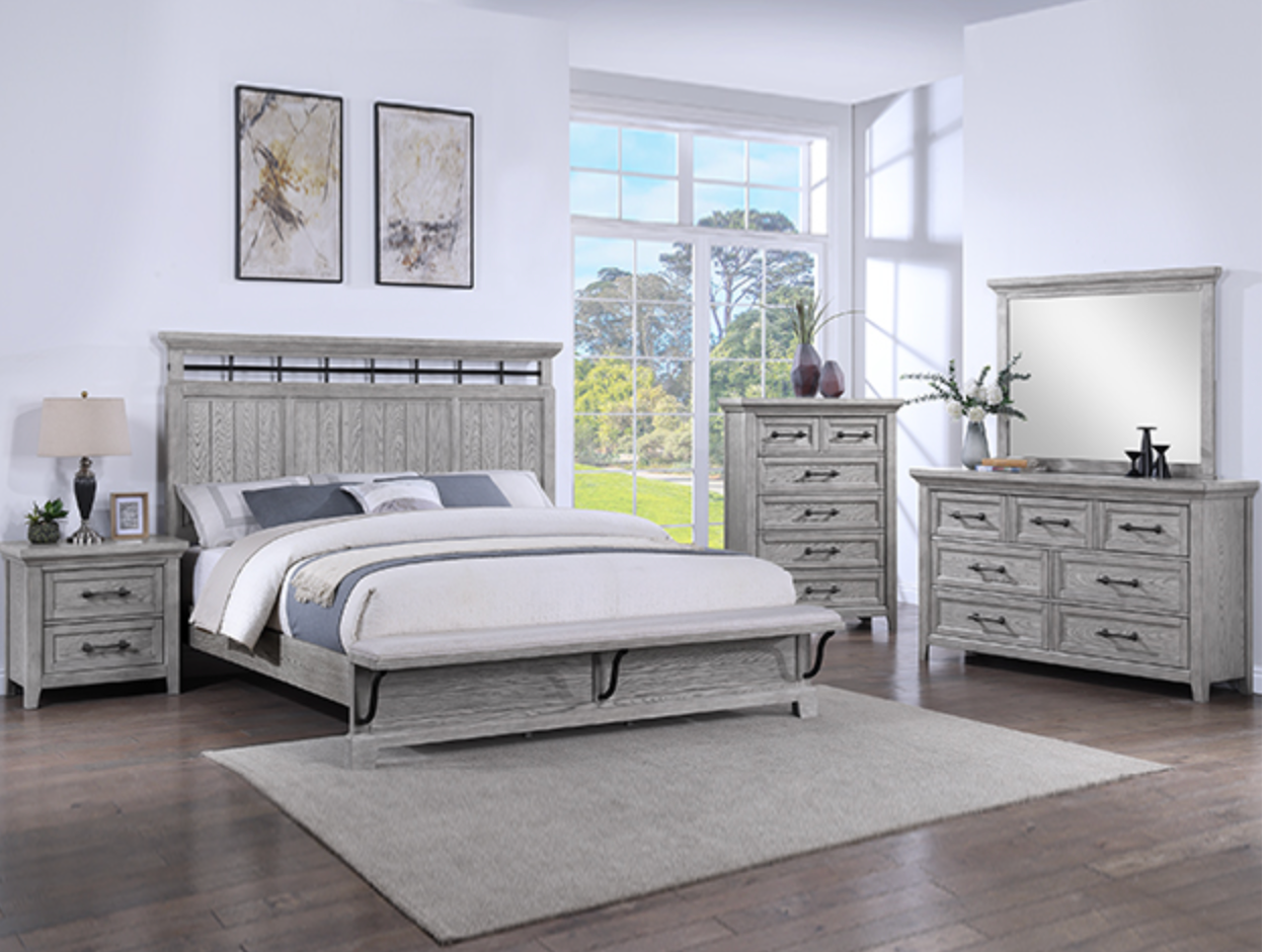 SETB1900 BECKETT BEDROOM 4PCS QUEEN