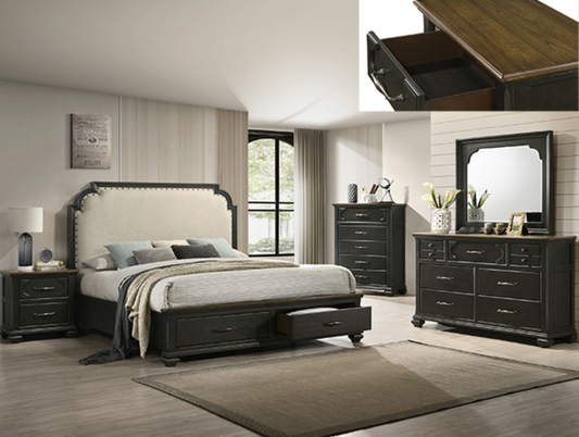 SETB6560 HAMILTON BEDROOM 4PCS QUEEN