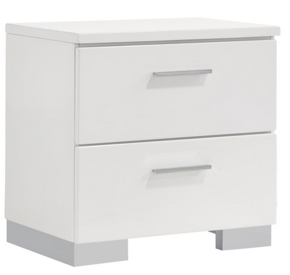Felicity 4-piece Bedroom Set White High Gloss