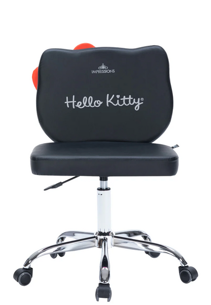 Hello Kitty® Faux Leather Swivel Vanity Chair